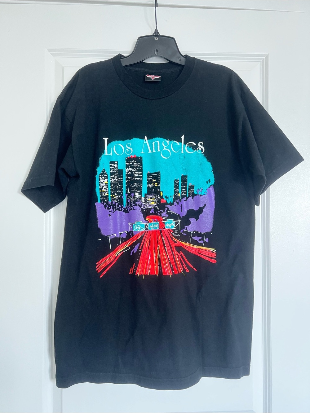 Vintage Harley-Davidson Los Angeles T-Shirt | 90s Graphic Tee Black Large